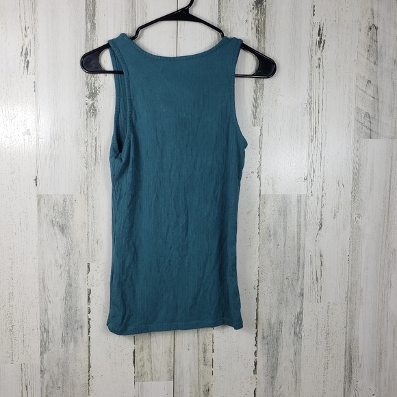 3/$15 market and spruce blue shoe lace tank top women's size medium - Picture 3 of 8